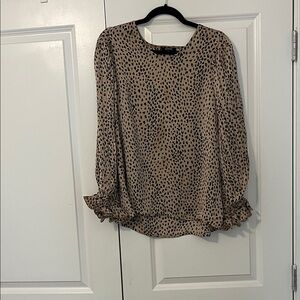 Elegant Animal Print Blouse